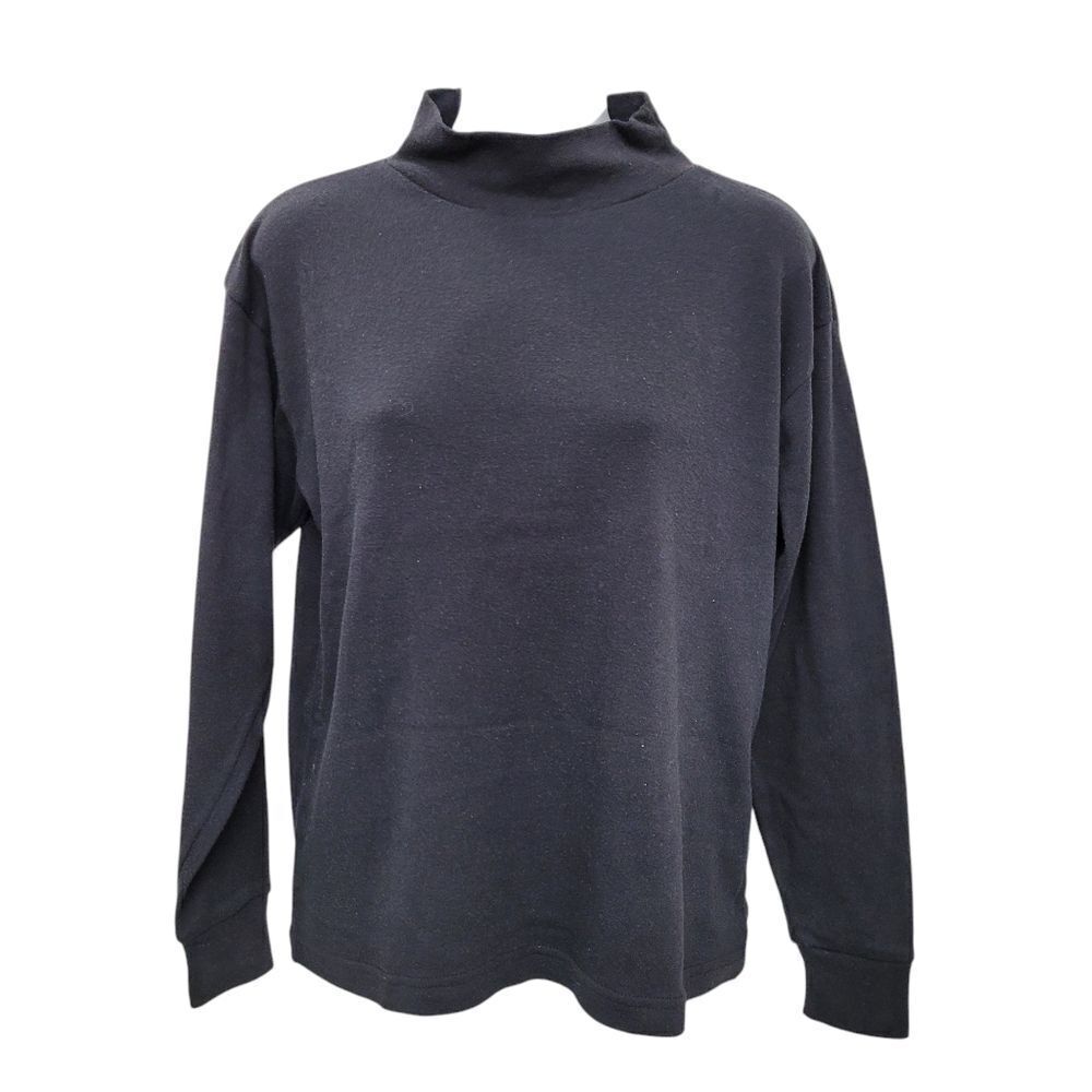 2/$20 Y2K Plain Black Top Blouse Size: M